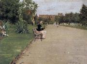 William Merritt Chase The view of park USA oil painting artist